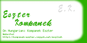 eszter kompanek business card